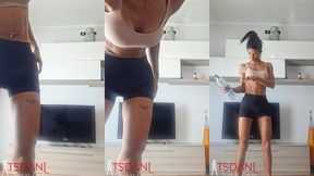 eu em casa treinando pra nao parar o gingado.