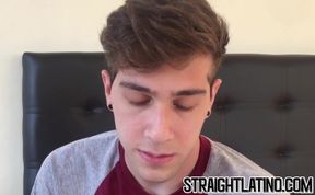 Cute Latino teen swallows cum after riding big cock for cash