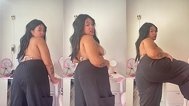 Farting with baggy pants to make you cum JOI