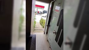 Busting a Nut Outdoors: Dumb Slut Begs for Public Fuck, Gets Pounded on the Street