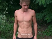 CZECH HUNTER 467 -  Muscular Jock Takes A Big Dick Up His Smooth Behind