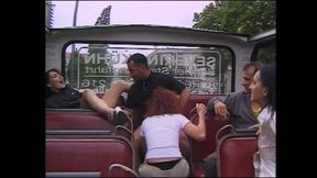 Two Amazing MILF Get Fucked Hard by Their Boyfriend on Top of the Bus