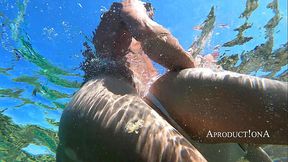 UNDERWATER ANAL SEX Cum eat Mouth PISS