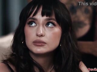 River Lynn caught her stepmom and stepdad dominating her bff Lana Smalls.This babe joins in,the teens take turns licking the milfs snatch and getting drilled.
