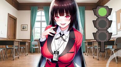 Yumeko JOI Green Light Red Light Choked Gushing Hentai Countdown Game
