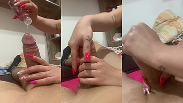 A Camila Gaucha usou meu pau de treino pra massagem tântrica COMPLETO