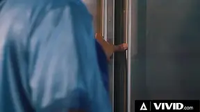 VIVID - Very Pregnant Ebony Queen Gets Railed Throbbing on the Kitchen Counter