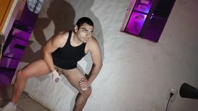 Sexy Big Muscular Doctor - cosplay - Number One Masturbation with Latex Gloves