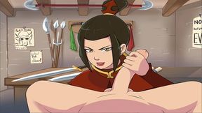 4 elements trainer book 2 love part 4 - azula handjob - no commentary