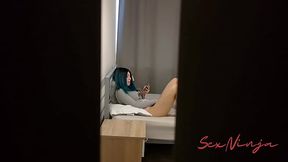 I'_m Hiding in the Closet to Prank my Step Sister but She starts Masturbating