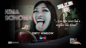 KS3D005 DIRTY WINDOW IN 3D ANAGLYPH COLOR BW 4K