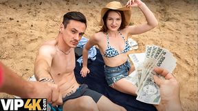 VIP4K  Anal sex by the lake after picking up a girl