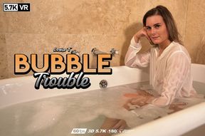 Louise T is naked and wet in her bathtub