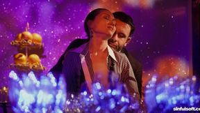 Shalina Devine and Kristina Grace are enjoying elegant night fuck