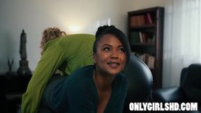 Businesswoman Ryan and Secretary Avery's lesbian butt sex fuckfest