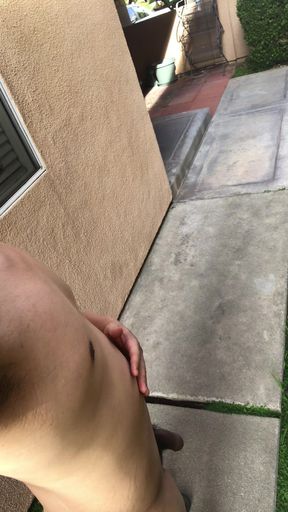 Walking around naked outside!