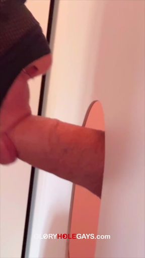 Locked Cock at the Hole - He Cums on a Cookie and Makes Me Eat It