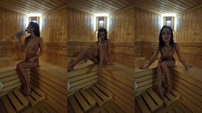 smoking in the sauna