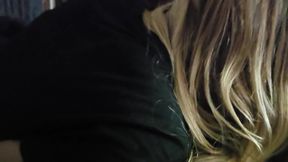 Real stepsis sneaked into my room just to suck out my sperm oral creampie