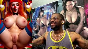 tight bald pussy the clown celebrates your birthday by fucking you, ai generated