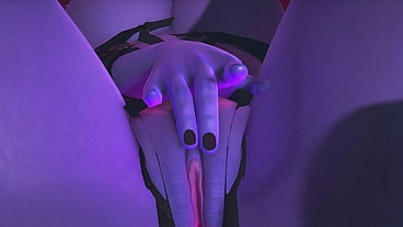 Purple Alien is Fingering herself on the stage of a strip club - Star Wars Parody