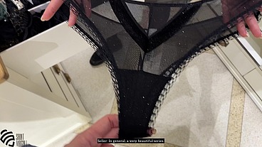 Shopping and jerking off in the fitting room