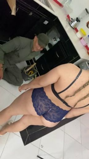 the plumber undresses my pussy