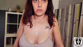 big naturals tits wobbling nonstop on treadmill fetish