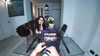 Needy Girlfriend knows how to distract Virtual Papi from work