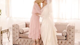 GIRLSWAY - Bride Carolina Sweets Has HARD PASSIONATE POUNDED With milf Bridesmaid cougar Julia Ann