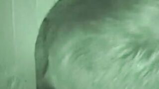 Nasty mature dude Bob sucks a cock in glory hole scene
