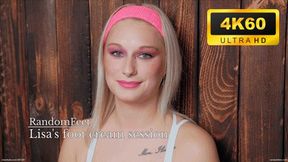 Lisa's foot cream session