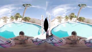 Erotic America - Kenna James shows jugs off at the Pool into VR