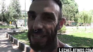 LecheLatinos.com - Bearded Latino's POV raw fuck session with a horny top