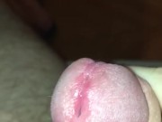 Thick White Cum Oozing Down My Shaft