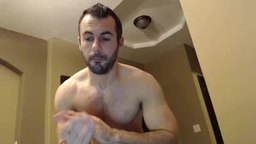 Anal Show, Jerking Off, Cumshot and Shower Show with American Guy