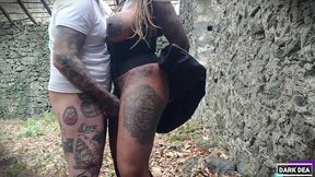 the kinky slut queen  dark dea  fuck in abandoned house like a whore