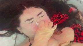 Improving my record by holding my breath underwater