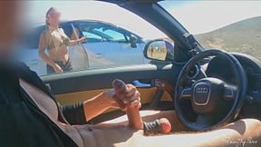 Dick&#x1F346; Flash Exhibitionism: Two Girls Reveal All In Car