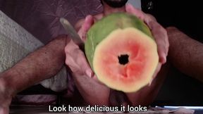 New Video of Fucking Fruit. Papaya's Turn