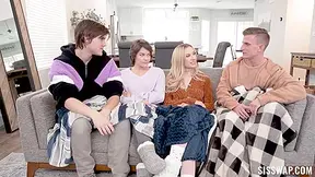 Cozying Up To Stepsis With Jasmin Luv And Nicole Aria