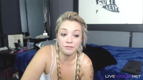 Hawaiian screaming blonde Sabrina with an unbelievable curves