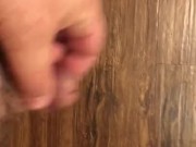 Solo masterbation with a small dick