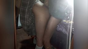 Petite Latina amateur student GIVEs tight pussy in doggystyle