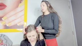 ANITA FUCKING SABRINA'S NOSE - CLIP 4