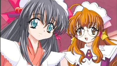 Watch these anime maids get their hairy pussies drilled in their sexy uniforms