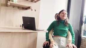 Curious stepsister explores your privates