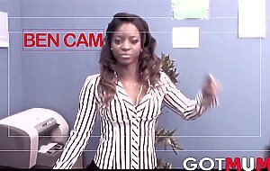 Got mum - two hot secretary fucked by their boss