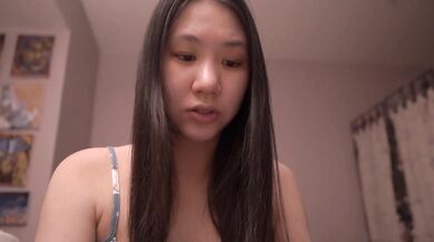 Cute Asian girl moaning 11-12 reading pillow talk ASMR