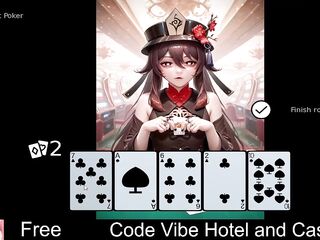 Code Vibe Hotel and Casino (free game itchio) Visual Novel, poker, Card Game